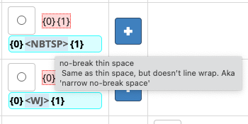 Example of hidden characters